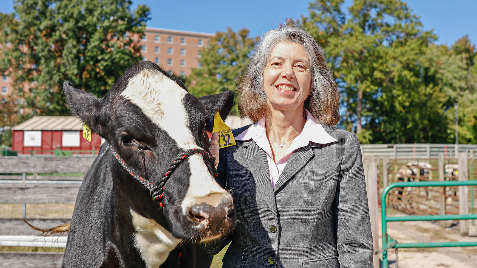 Dr. Adele Turzillo with heifer